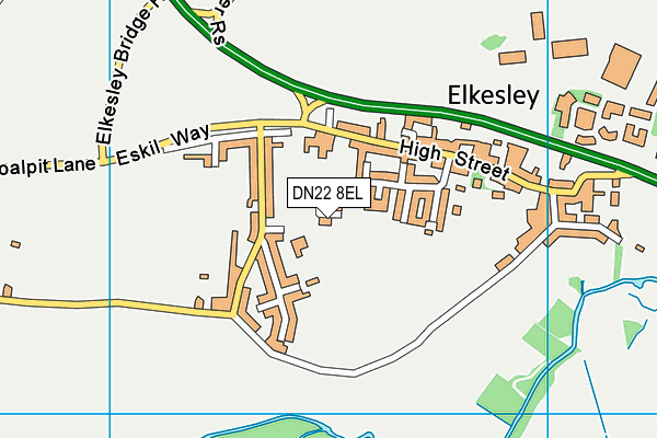 DN22 8EL map - OS VectorMap District (Ordnance Survey) DN22 8EL map - OS VectorMap District (Ordnance Survey)