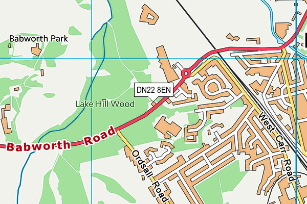 DN22 8EN map - OS VectorMap District (Ordnance Survey) DN22 8EN map - OS VectorMap District (Ordnance Survey)