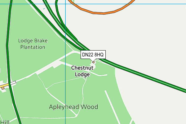 DN22 8HQ map - OS VectorMap District (Ordnance Survey) DN22 8HQ map - OS VectorMap District (Ordnance Survey)