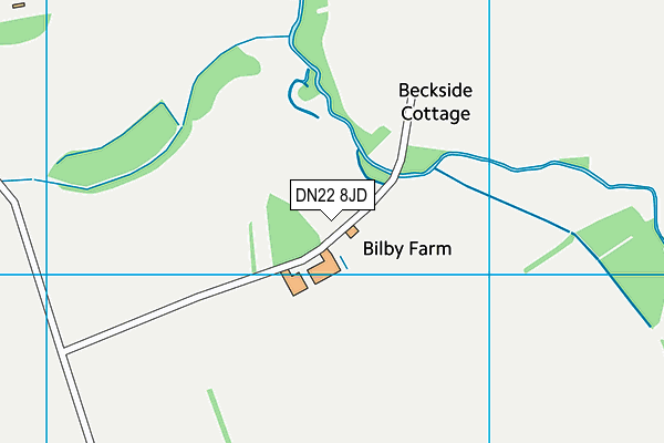 DN22 8JD map - OS VectorMap District (Ordnance Survey) DN22 8JD map - OS VectorMap District (Ordnance Survey)