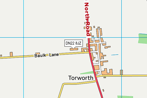 DN22 8JZ map - OS VectorMap District (Ordnance Survey) DN22 8JZ map - OS VectorMap District (Ordnance Survey)