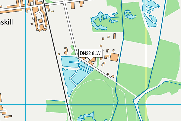 DN22 8LW map - OS VectorMap District (Ordnance Survey) DN22 8LW map - OS VectorMap District (Ordnance Survey)