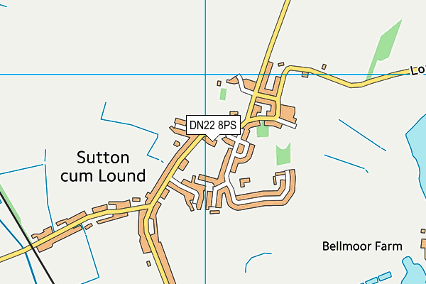 DN22 8PS map - OS VectorMap District (Ordnance Survey) DN22 8PS map - OS VectorMap District (Ordnance Survey)