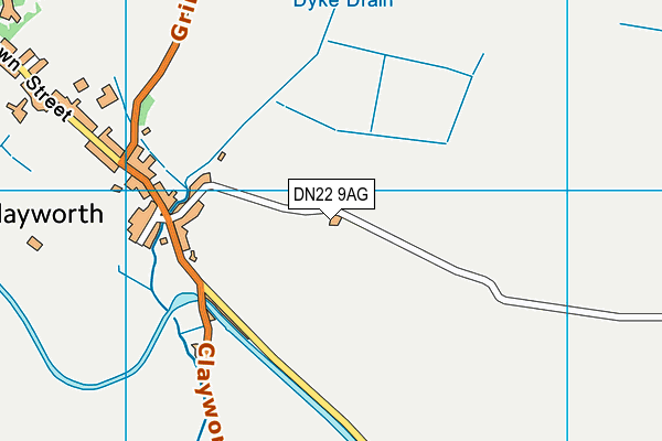 DN22 9AG map - OS VectorMap District (Ordnance Survey) DN22 9AG map - OS VectorMap District (Ordnance Survey)
