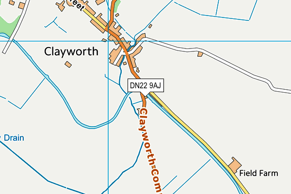 DN22 9AJ map - OS VectorMap District (Ordnance Survey) DN22 9AJ map - OS VectorMap District (Ordnance Survey)