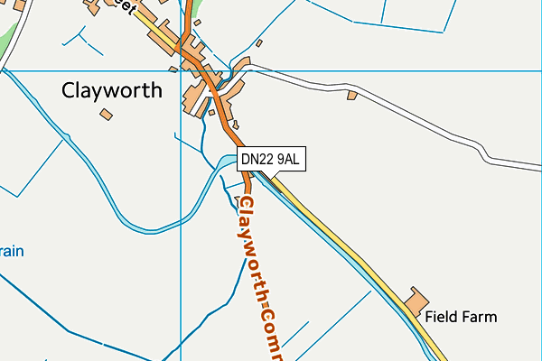 DN22 9AL map - OS VectorMap District (Ordnance Survey) DN22 9AL map - OS VectorMap District (Ordnance Survey)