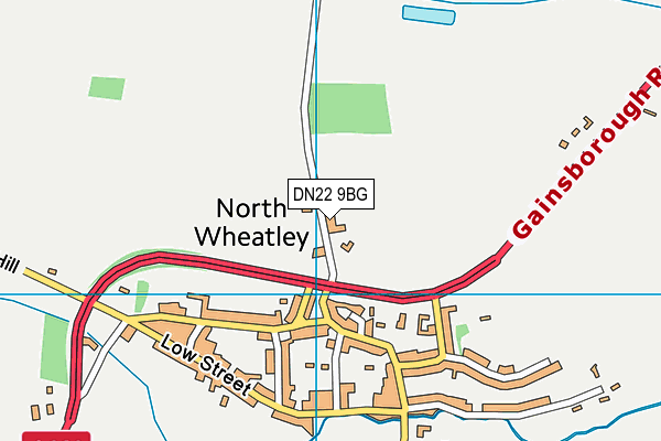 DN22 9BG map - OS VectorMap District (Ordnance Survey) DN22 9BG map - OS VectorMap District (Ordnance Survey)