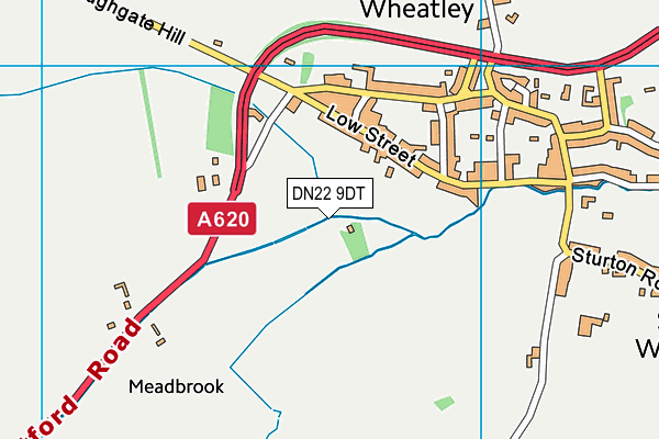 DN22 9DT map - OS VectorMap District (Ordnance Survey) DN22 9DT map - OS VectorMap District (Ordnance Survey)