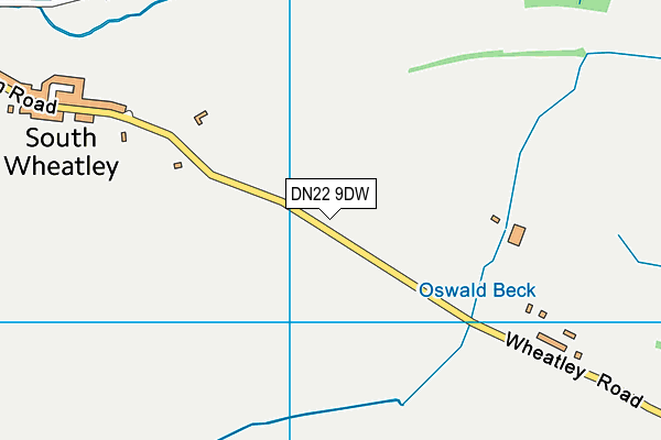 DN22 9DW map - OS VectorMap District (Ordnance Survey) DN22 9DW map - OS VectorMap District (Ordnance Survey)