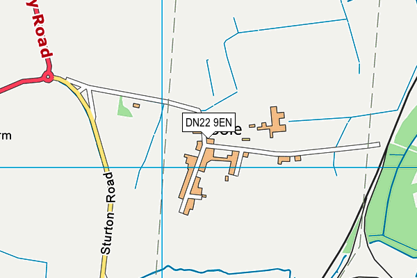 DN22 9EN map - OS VectorMap District (Ordnance Survey) DN22 9EN map - OS VectorMap District (Ordnance Survey)