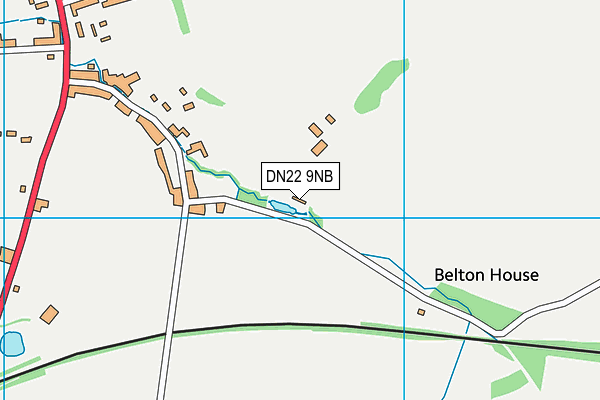 DN22 9NB map - OS VectorMap District (Ordnance Survey) DN22 9NB map - OS VectorMap District (Ordnance Survey)