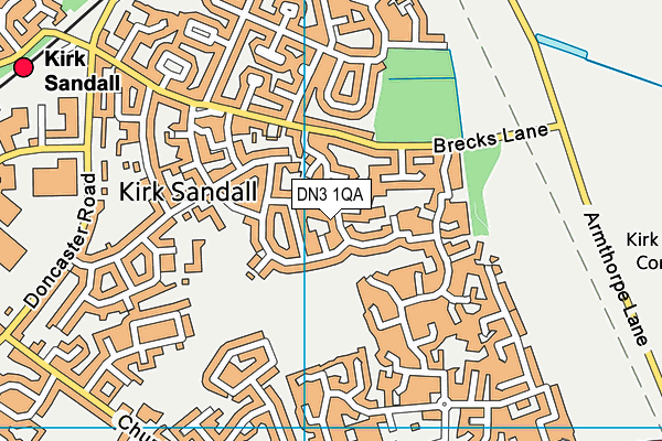DN3 1QA map - OS VectorMap District (Ordnance Survey) DN3 1QA map - OS VectorMap District (Ordnance Survey)