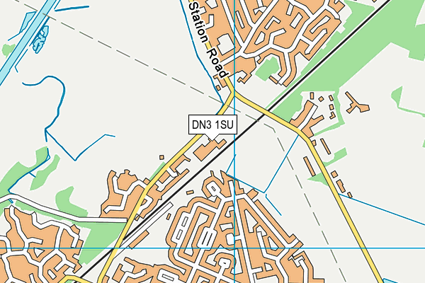 DN3 1SU map - OS VectorMap District (Ordnance Survey) DN3 1SU map - OS VectorMap District (Ordnance Survey)