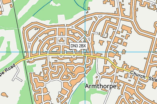 DN3 2BX map - OS VectorMap District (Ordnance Survey) DN3 2BX map - OS VectorMap District (Ordnance Survey)