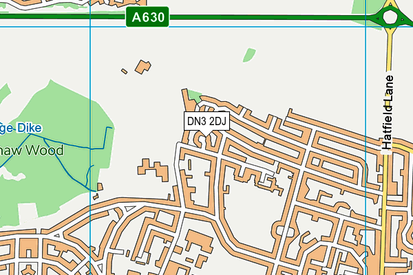 DN3 2DJ map - OS VectorMap District (Ordnance Survey) DN3 2DJ map - OS VectorMap District (Ordnance Survey)