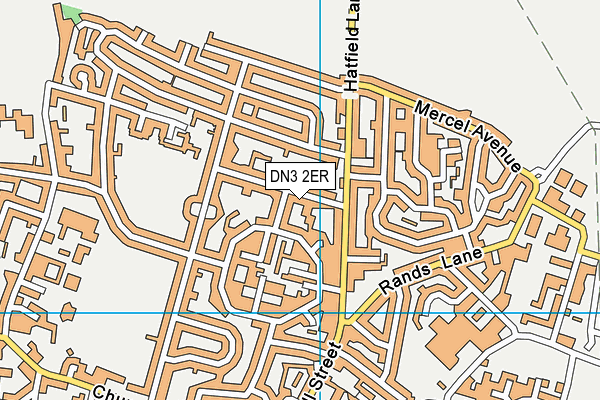 DN3 2ER map - OS VectorMap District (Ordnance Survey) DN3 2ER map - OS VectorMap District (Ordnance Survey)