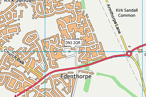 DN3 2QR map - OS VectorMap District (Ordnance Survey) DN3 2QR map - OS VectorMap District (Ordnance Survey)
