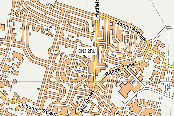 DN3 2RU map - OS VectorMap District (Ordnance Survey) DN3 2RU map - OS VectorMap District (Ordnance Survey)