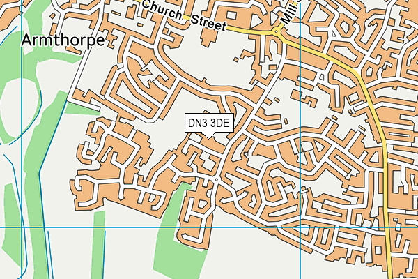 DN3 3DE map - OS VectorMap District (Ordnance Survey) DN3 3DE map - OS VectorMap District (Ordnance Survey)