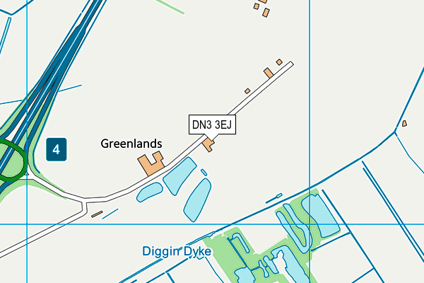 DN3 3EJ map - OS VectorMap District (Ordnance Survey) DN3 3EJ map - OS VectorMap District (Ordnance Survey)