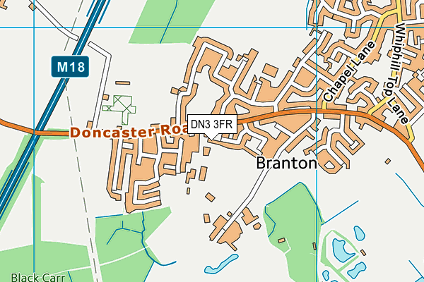 DN3 3FR map - OS VectorMap District (Ordnance Survey) DN3 3FR map - OS VectorMap District (Ordnance Survey)