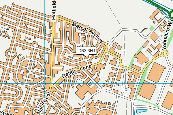 DN3 3HJ map - OS VectorMap District (Ordnance Survey) DN3 3HJ map - OS VectorMap District (Ordnance Survey)