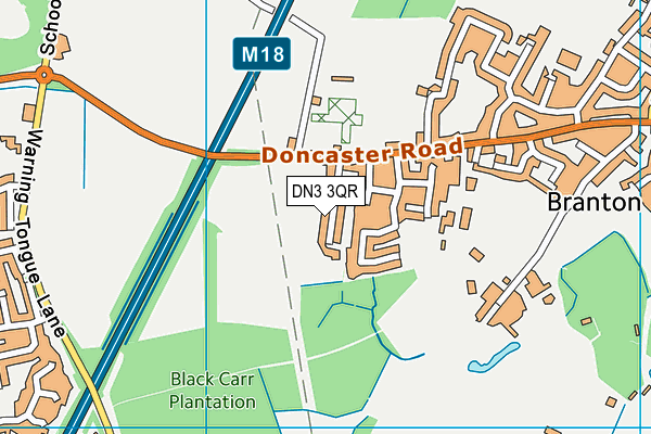 DN3 3QR map - OS VectorMap District (Ordnance Survey) DN3 3QR map - OS VectorMap District (Ordnance Survey)