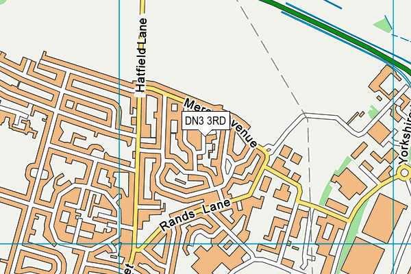DN3 3RD map - OS VectorMap District (Ordnance Survey) DN3 3RD map - OS VectorMap District (Ordnance Survey)