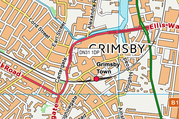 DN31 1DP map - OS VectorMap District (Ordnance Survey) DN31 1DP map - OS VectorMap District (Ordnance Survey)