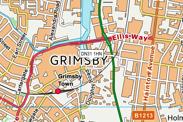 DN31 1HN map - OS VectorMap District (Ordnance Survey) DN31 1HN map - OS VectorMap District (Ordnance Survey)