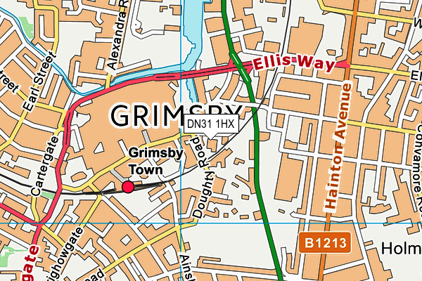 DN31 1HX map - OS VectorMap District (Ordnance Survey) DN31 1HX map - OS VectorMap District (Ordnance Survey)