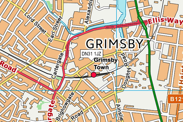 DN31 1JZ map - OS VectorMap District (Ordnance Survey) DN31 1JZ map - OS VectorMap District (Ordnance Survey)