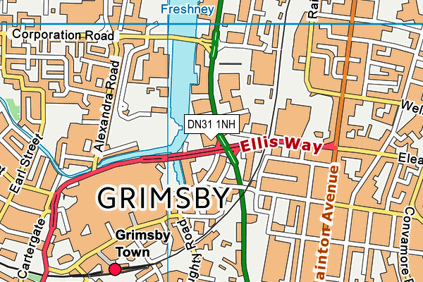 DN31 1NH map - OS VectorMap District (Ordnance Survey) DN31 1NH map - OS VectorMap District (Ordnance Survey)