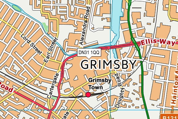 DN31 1QQ map - OS VectorMap District (Ordnance Survey) DN31 1QQ map - OS VectorMap District (Ordnance Survey)