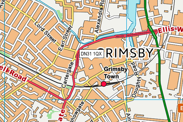 DN31 1QX map - OS VectorMap District (Ordnance Survey) DN31 1QX map - OS VectorMap District (Ordnance Survey)