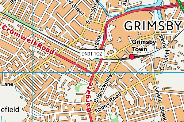 DN31 1QZ map - OS VectorMap District (Ordnance Survey)