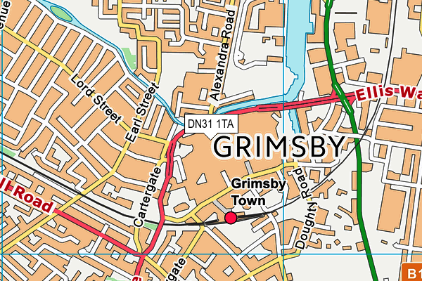 DN31 1TA map - OS VectorMap District (Ordnance Survey) DN31 1TA map - OS VectorMap District (Ordnance Survey)