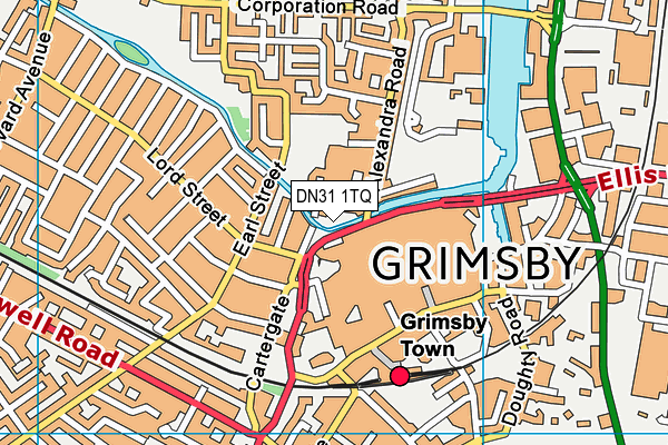DN31 1TQ map - OS VectorMap District (Ordnance Survey) DN31 1TQ map - OS VectorMap District (Ordnance Survey)