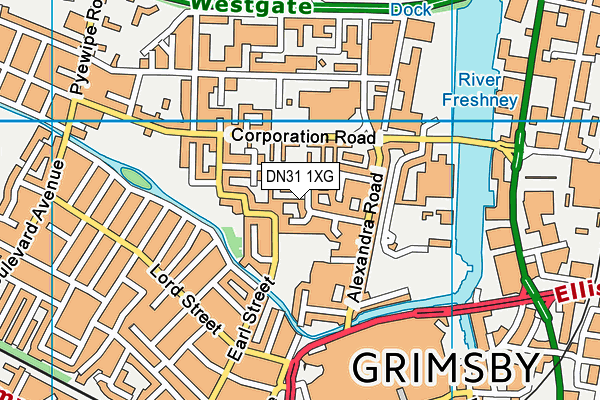 DN31 1XG map - OS VectorMap District (Ordnance Survey) DN31 1XG map - OS VectorMap District (Ordnance Survey)