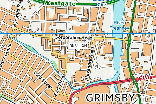 DN31 1XH map - OS VectorMap District (Ordnance Survey) DN31 1XH map - OS VectorMap District (Ordnance Survey)