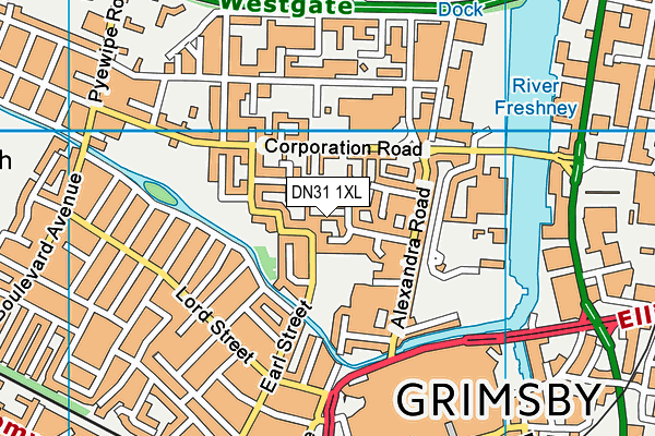 DN31 1XL map - OS VectorMap District (Ordnance Survey) DN31 1XL map - OS VectorMap District (Ordnance Survey)