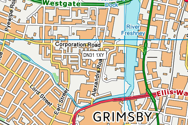 DN31 1XY map - OS VectorMap District (Ordnance Survey) DN31 1XY map - OS VectorMap District (Ordnance Survey)