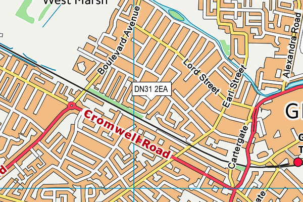 DN31 2EA map - OS VectorMap District (Ordnance Survey) DN31 2EA map - OS VectorMap District (Ordnance Survey)