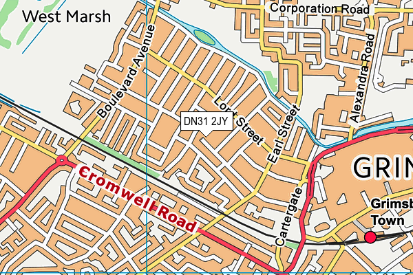 DN31 2JY map - OS VectorMap District (Ordnance Survey) DN31 2JY map - OS VectorMap District (Ordnance Survey)