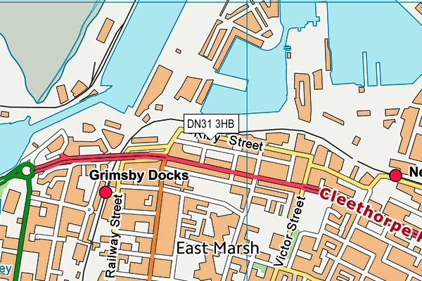 DN31 3HB map - OS VectorMap District (Ordnance Survey) DN31 3HB map - OS VectorMap District (Ordnance Survey)