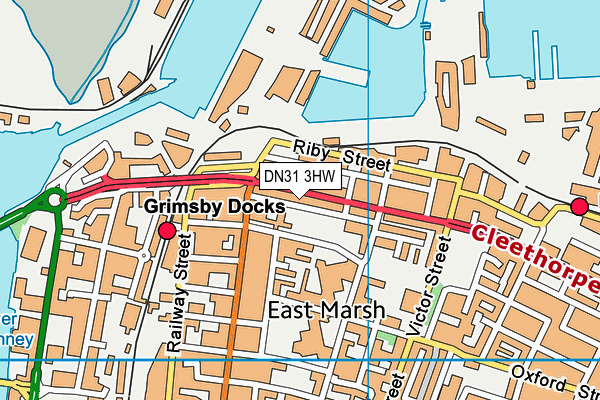 DN31 3HW map - OS VectorMap District (Ordnance Survey) DN31 3HW map - OS VectorMap District (Ordnance Survey)