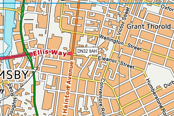 DN32 9AH map - OS VectorMap District (Ordnance Survey) DN32 9AH map - OS VectorMap District (Ordnance Survey)