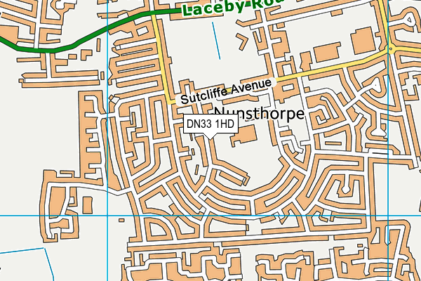 DN33 1HD map - OS VectorMap District (Ordnance Survey) DN33 1HD map - OS VectorMap District (Ordnance Survey)