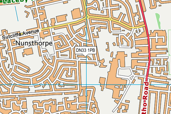 DN33 1PB map - OS VectorMap District (Ordnance Survey) DN33 1PB map - OS VectorMap District (Ordnance Survey)