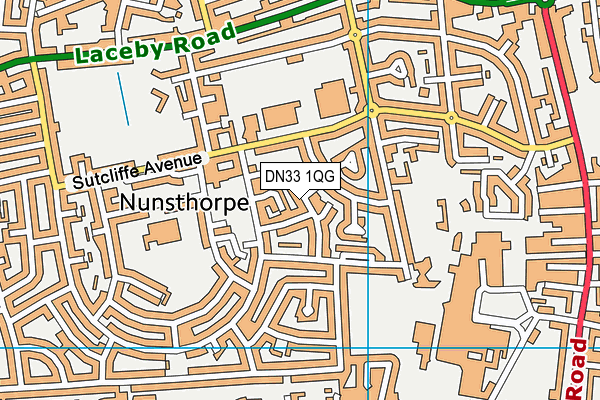 DN33 1QG map - OS VectorMap District (Ordnance Survey) DN33 1QG map - OS VectorMap District (Ordnance Survey)
